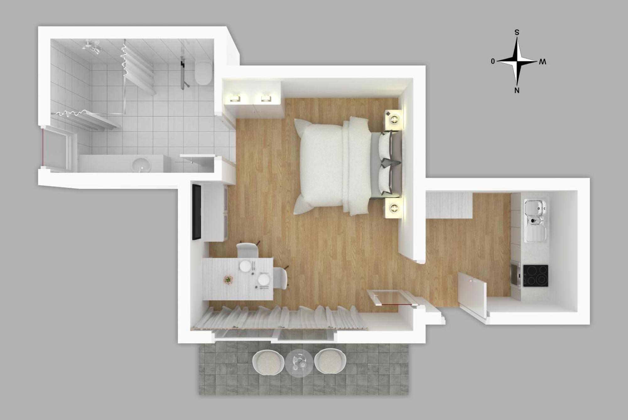Moderne Neue Apartments Zum Wohlfuehlen Im Boardinghouse Bed & Butter Hasbergen Екстер'єр фото